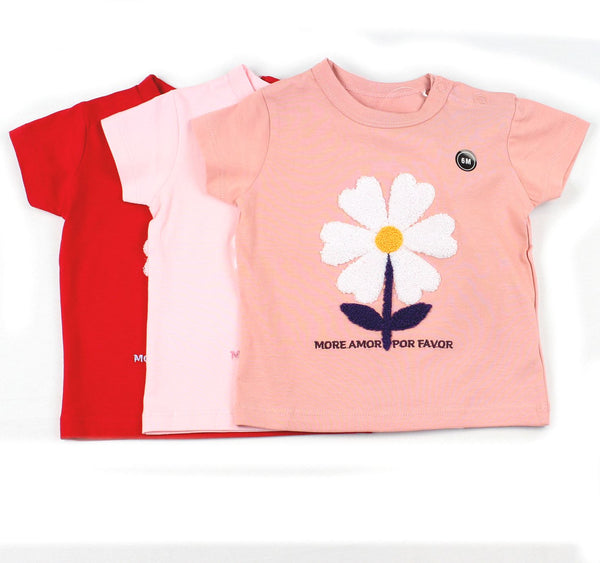 Camiseta de Bebe Niña con Mangas 16360J